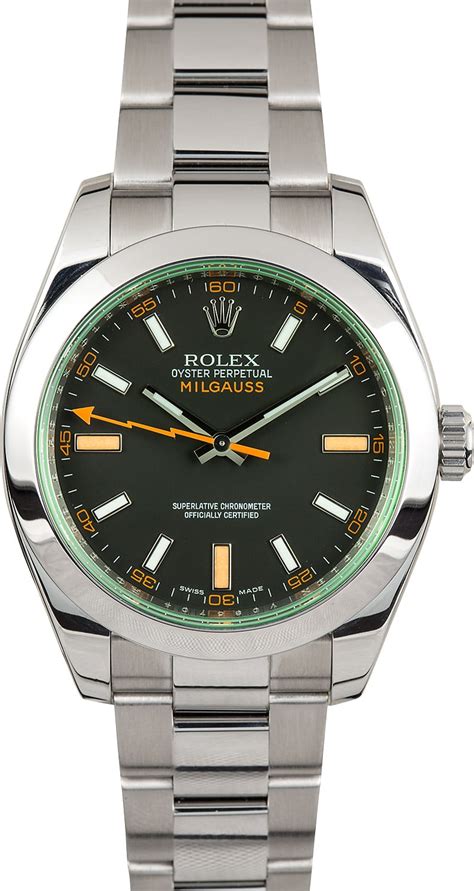 rolex milgauss price green|rolex milgauss dark knight price.